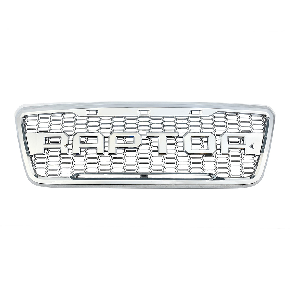 04-08 Ford F150 W/ Leds Chrome-Plating Grille(Raptor Design)(Can add Letter Ford/Raptor)